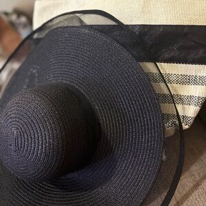 Set, beach bag and hat for beach